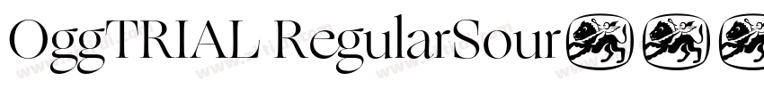 OggTRIAL RegularSour字体转换